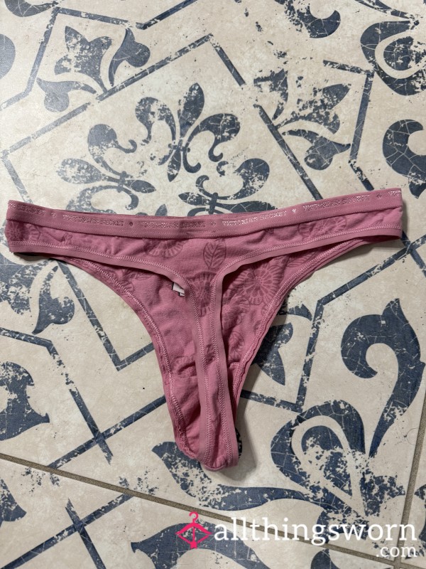 Small Pink Flor*l Thong