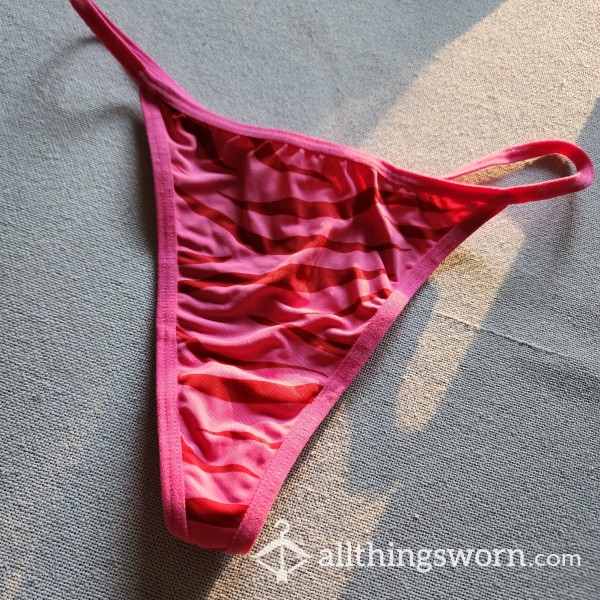 Pink Zebra G-string