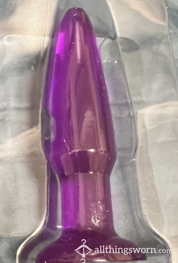 Small Purple Silicone Bu*t Plug