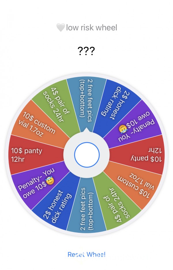 Small Risk Wheel