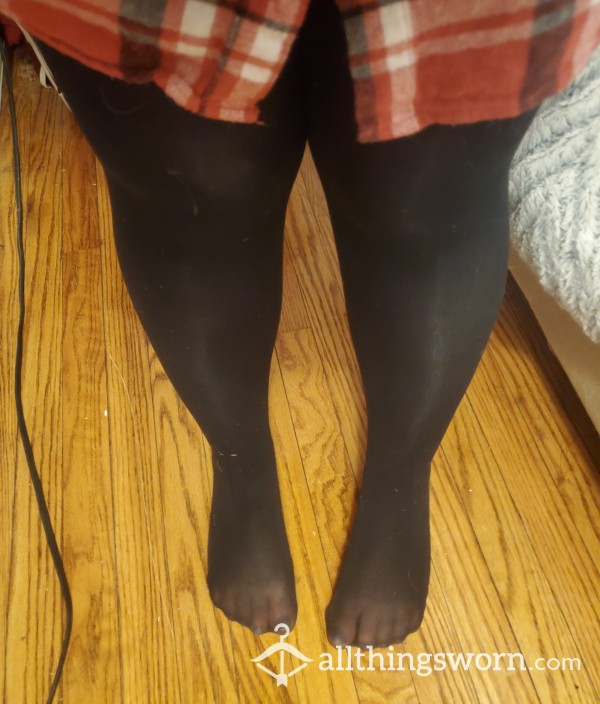 Small Torn Black Tights