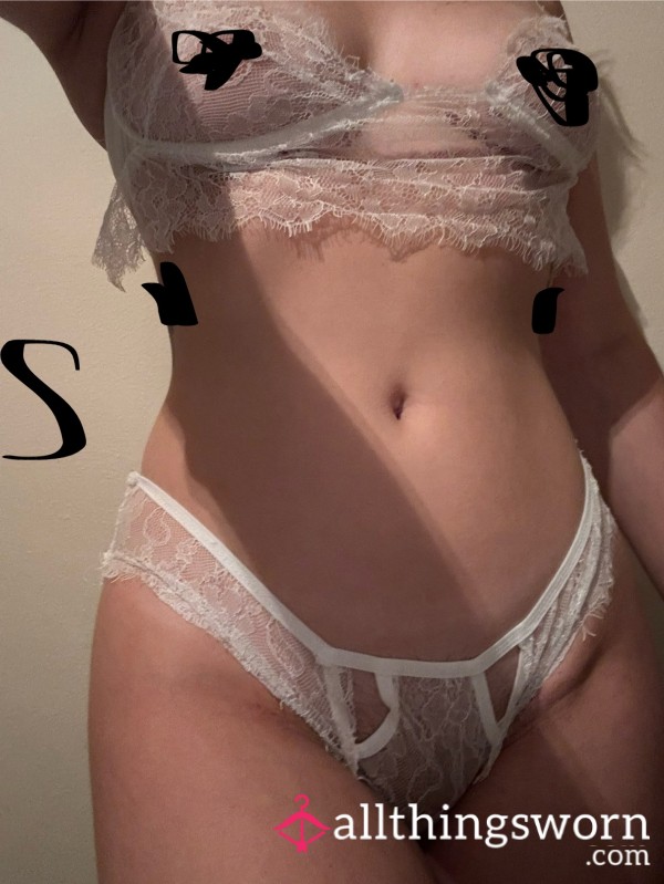 Small White Lace Lingerie Set