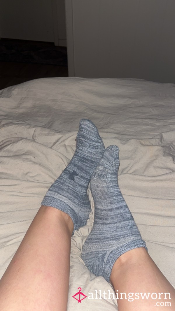 Smelly Grey Ankle Socks