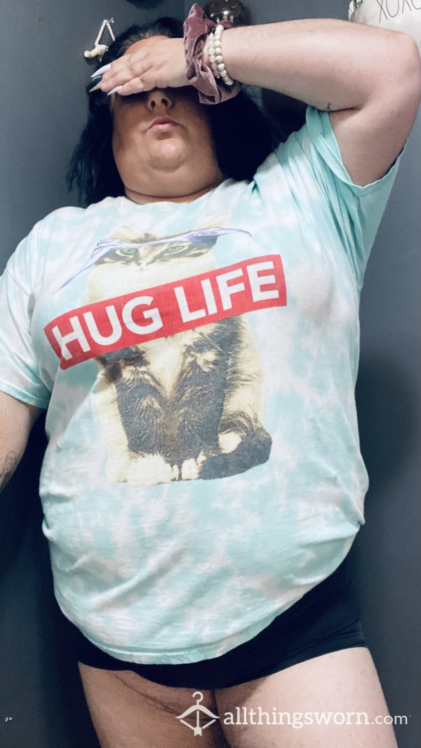 Smelly Old Tee ❌🍩❌🍩 HUG LIFE KITTY