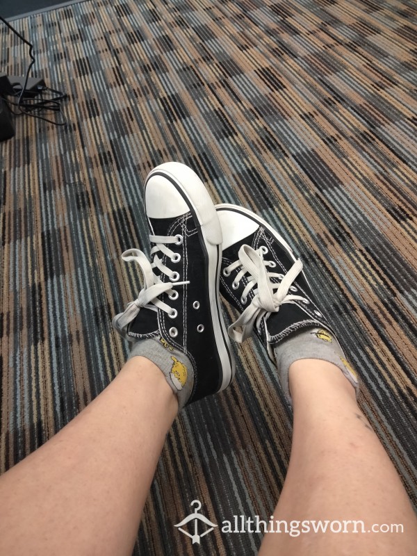 Smelly Sweaty Black Converse Worn 72 Hours