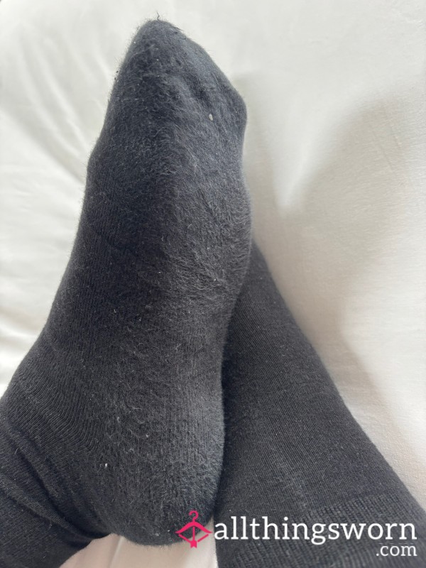 Smelly, Sweaty, Dirty Black Socks - 24h Wear