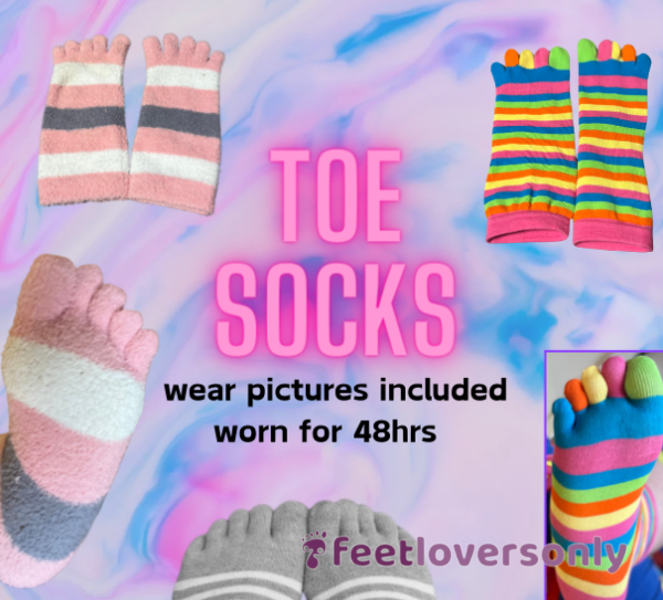 Smelly Worn Toe Socks🧦🌈