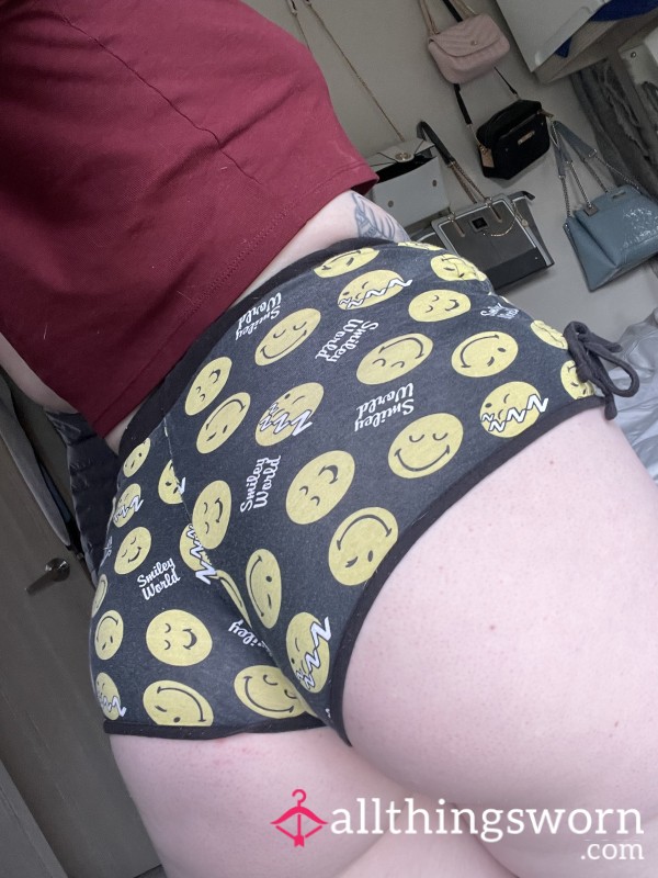 Smiley Face Pj Shorts