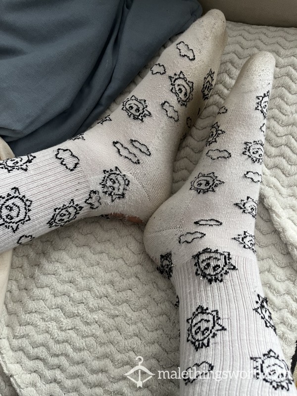 Smiley Face Socks - Worn In