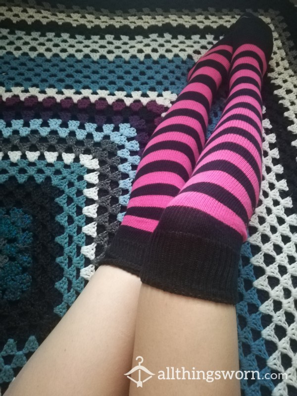 Smokin' Hot-Pink Thigh Highs