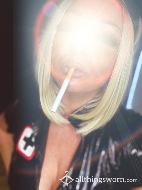 SMOKING 🔥 PVC NURSE #smokingfetish