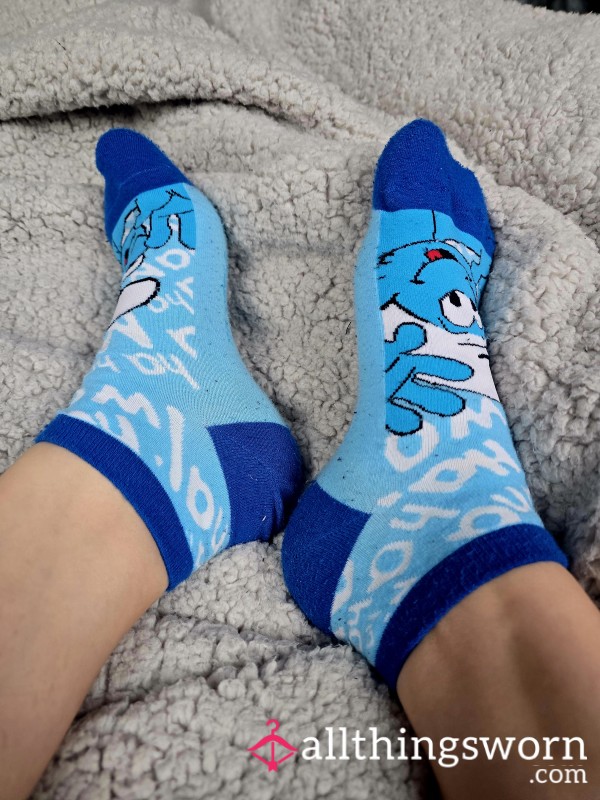 Smurf Trainer Socks 3 Days Wear Minimum