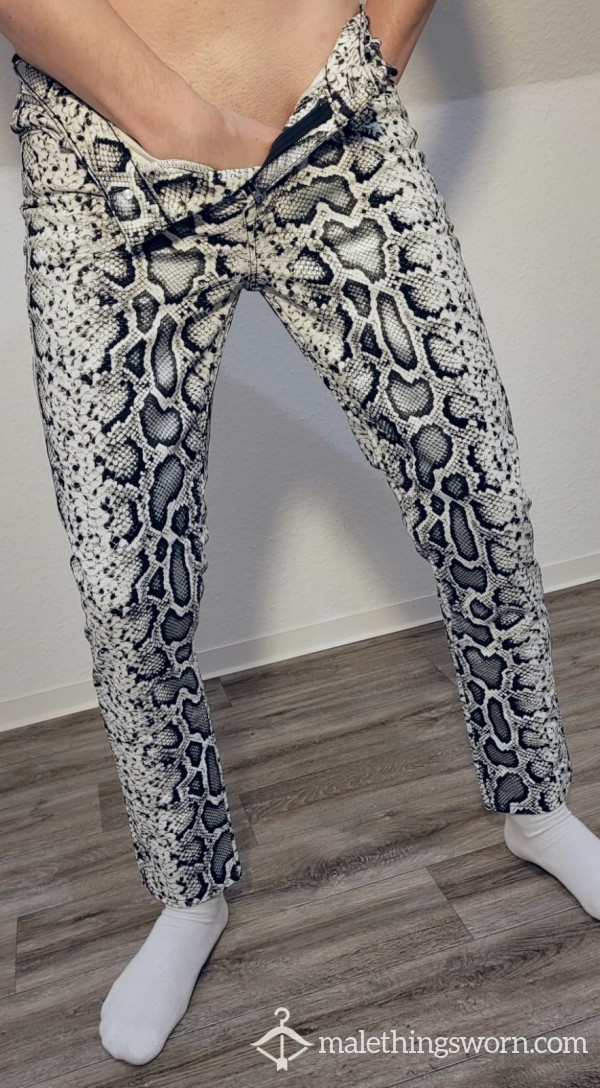 Snake Leather Pants W30 L34