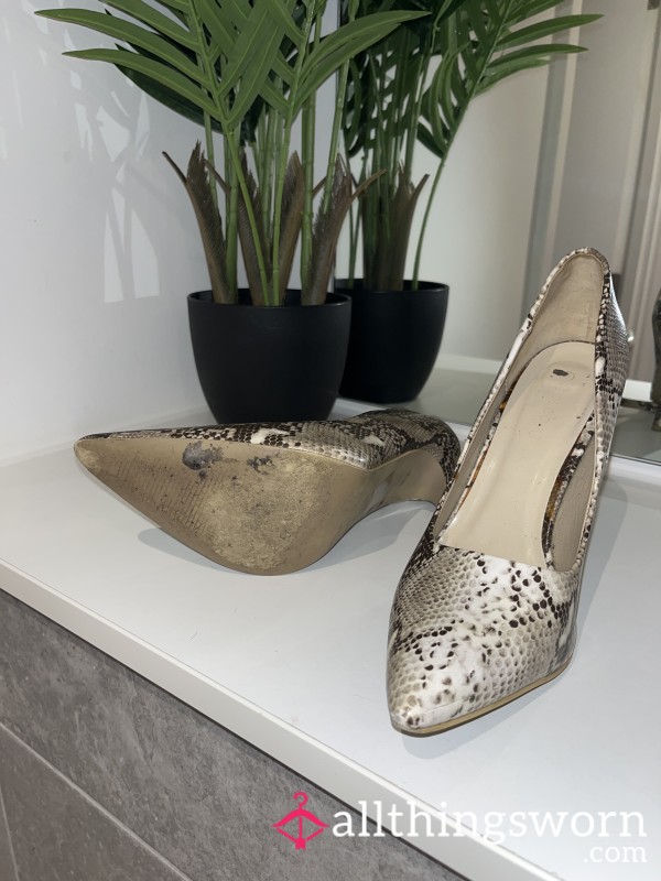 SOLD Snakeskin Stiletto Heels