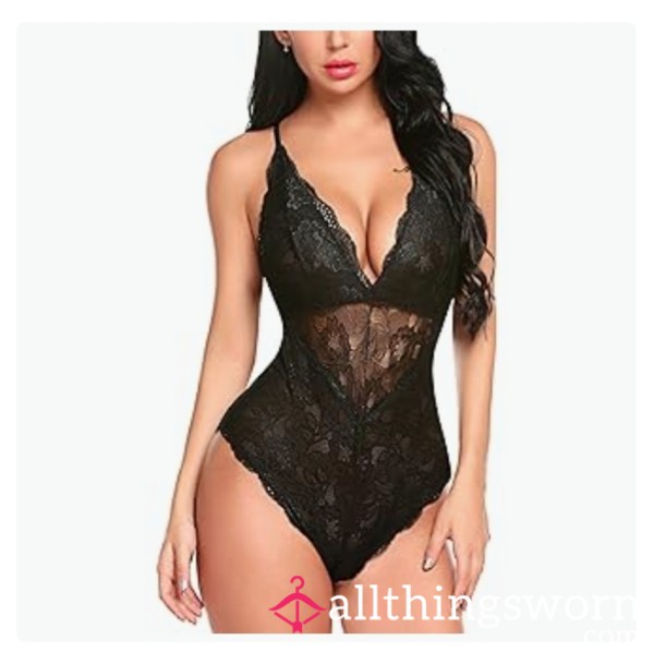 Snap-Crotch Lace Body Suit