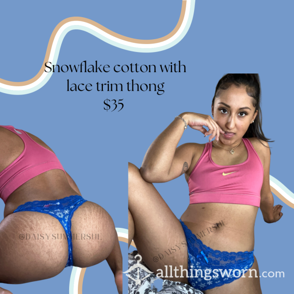 Snowflake Thong