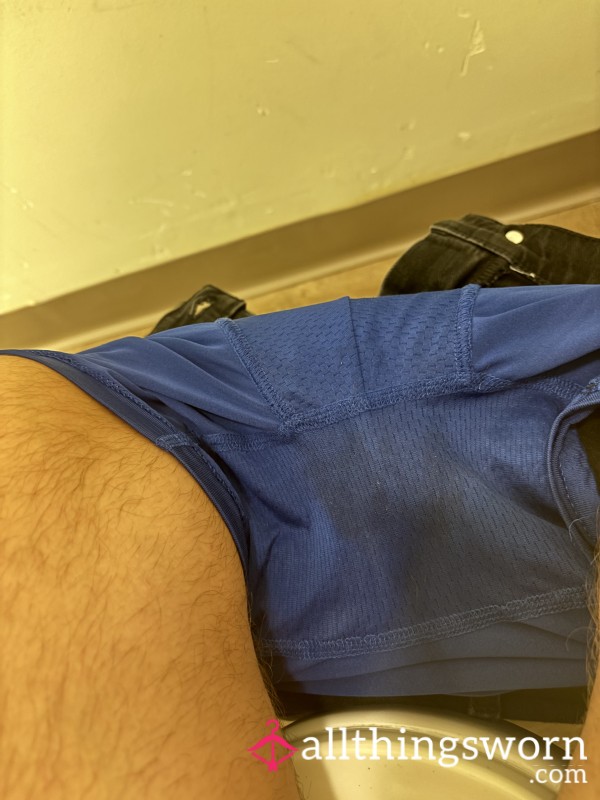 Soaked Blue Boxers