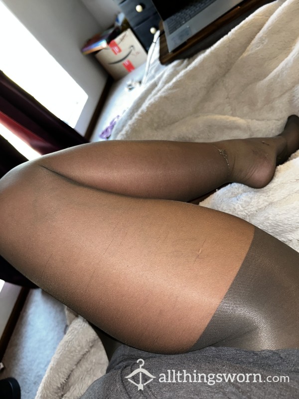 Soaked Juicy Panty Hose Grey