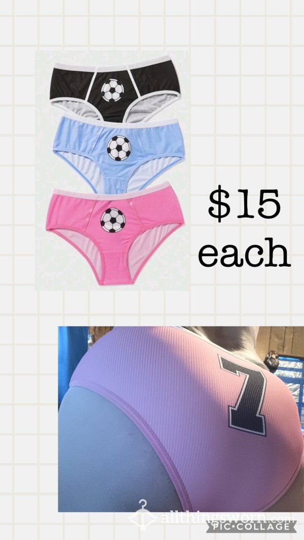 Soccer Ball Printed Panties