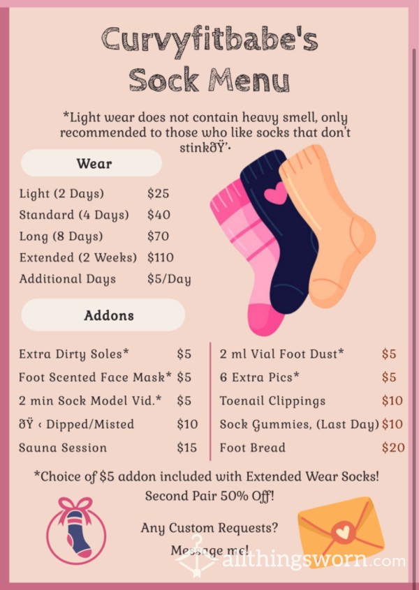 Sock Menu