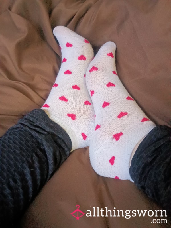 Socks With Cute Heart Design ❤️