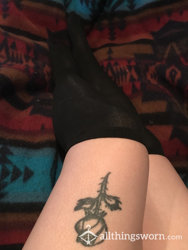 Soft Black Knee High Socks