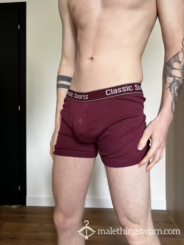 Soft Bu*ton Fly Boxers