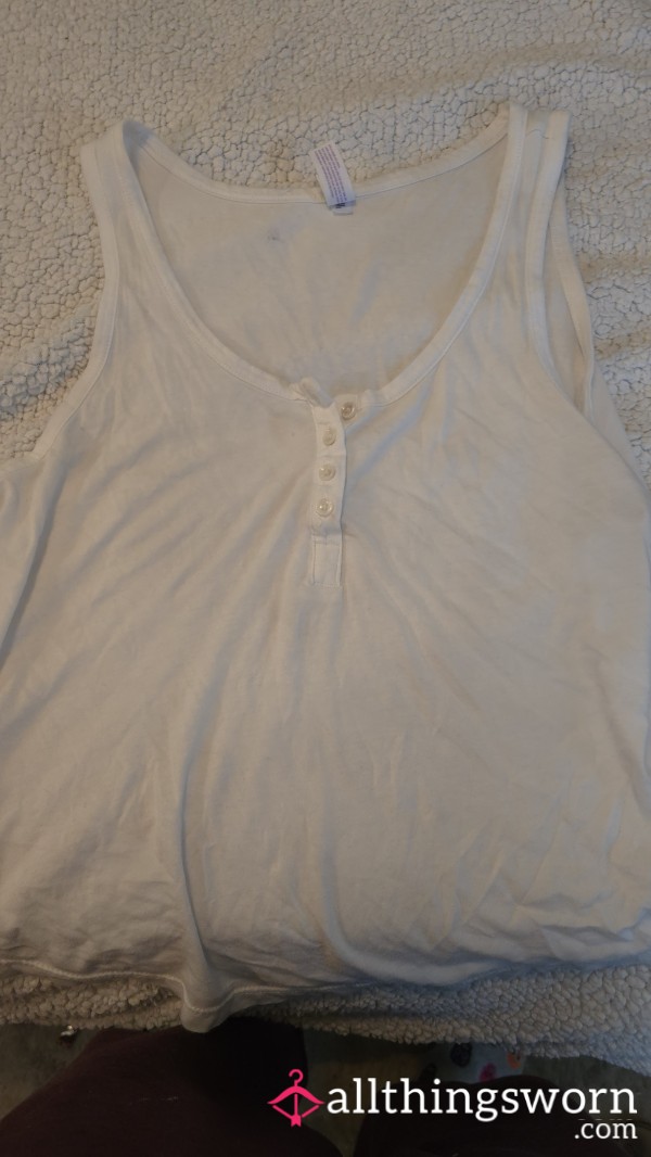 Soft Cotton Bu*ton Tank Top