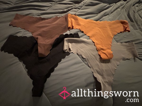 Soft Fabric Thongs With Cotton Gusset