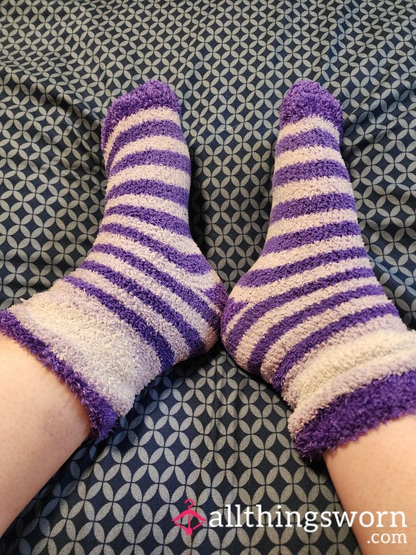 Soft Fuzzy Socks, Worn All Day+