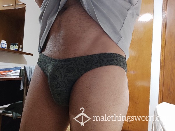 Soft Green Sports Briefs