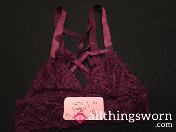 Soft Lace Purple Bra.