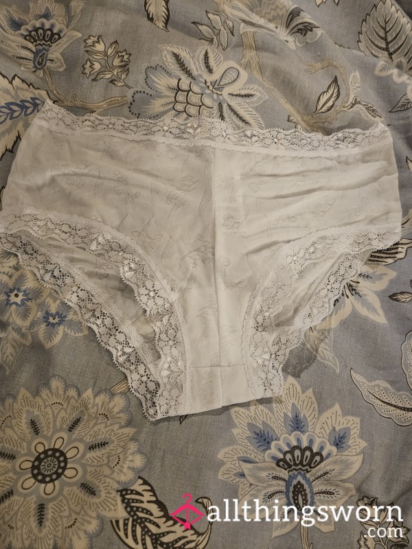 Soft Pair Of Panties Kissed By My Pu**y And Smells Delicious -white