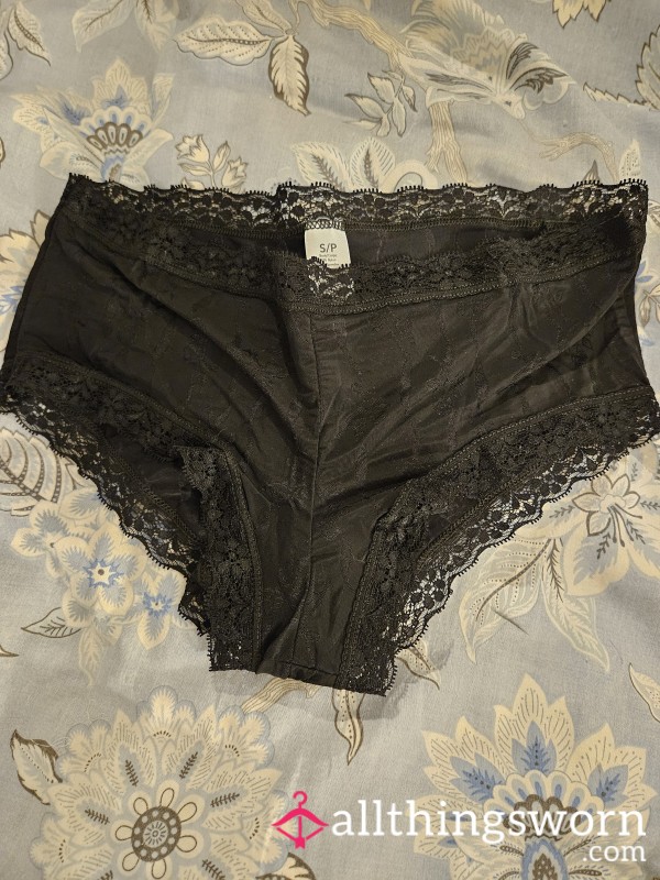 Soft Pair Of Panties Kissed By My Pu**y And Smells Delicious - Black