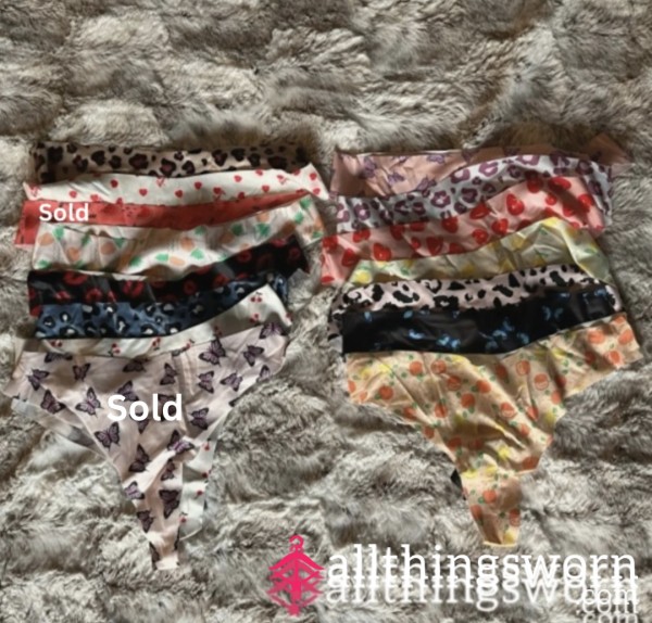 Seamless Patterned Thongs (S)