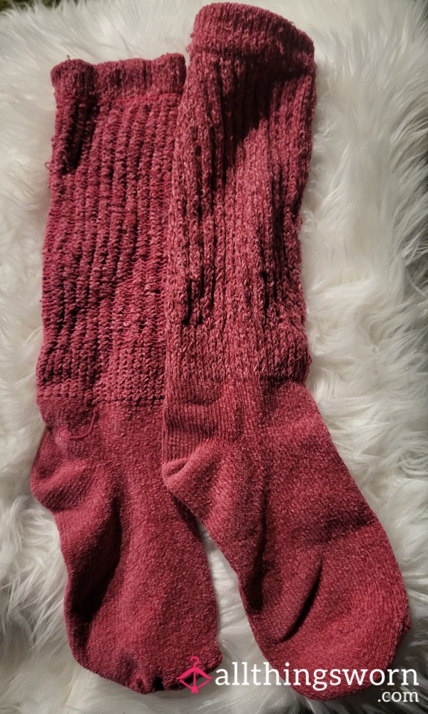 *SOFT SOCKS* Long Pink Soft Socks