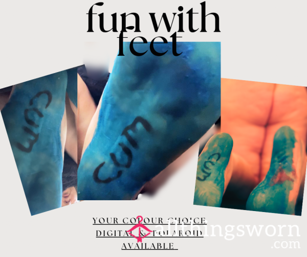 Soles Painted In Your Choice With Video, Your Words