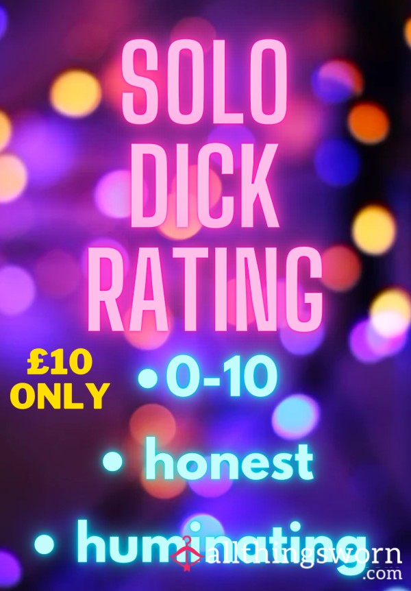 Solo D*ck Rating