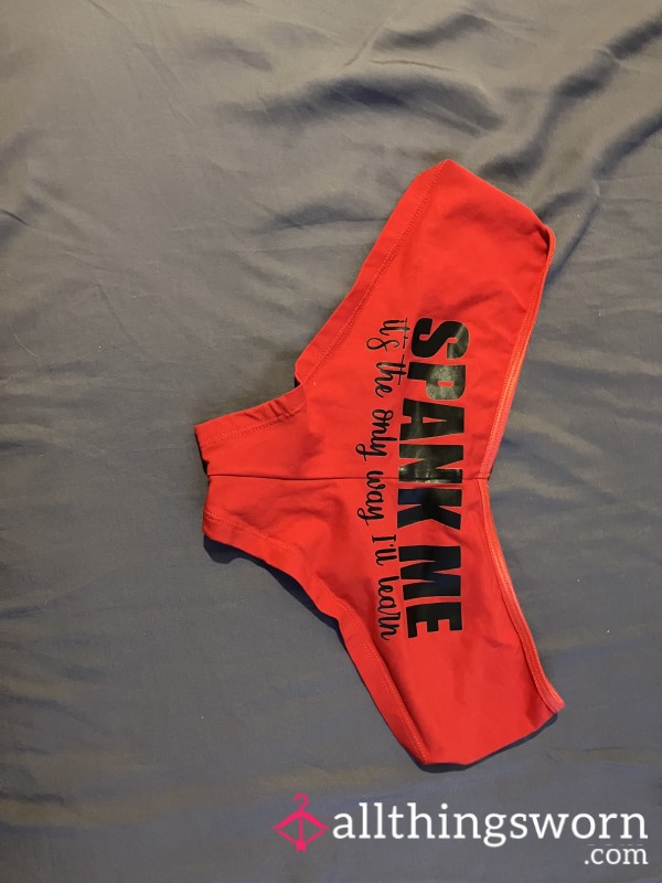 Spank Me Thong. Size: M