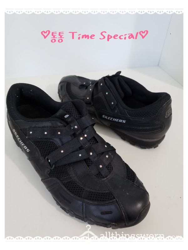 Sparkle♡Black Skechers