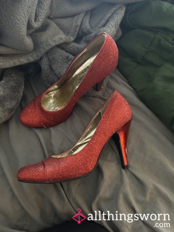 Sparkly Red Heels