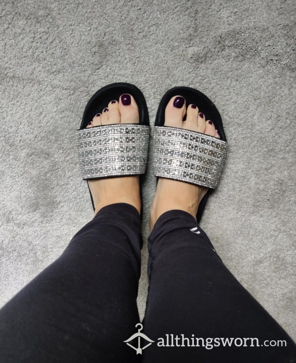 Sparkly Worn Slides - Well Worn Barefoot