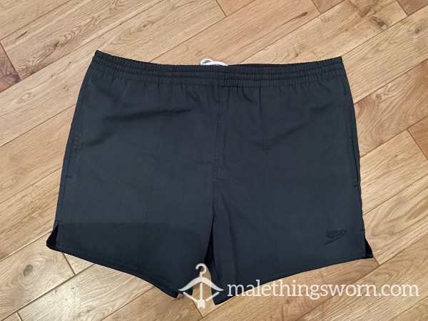 Sp**do Black Swimming Shorts (M) Worn - Ready To Be Customised