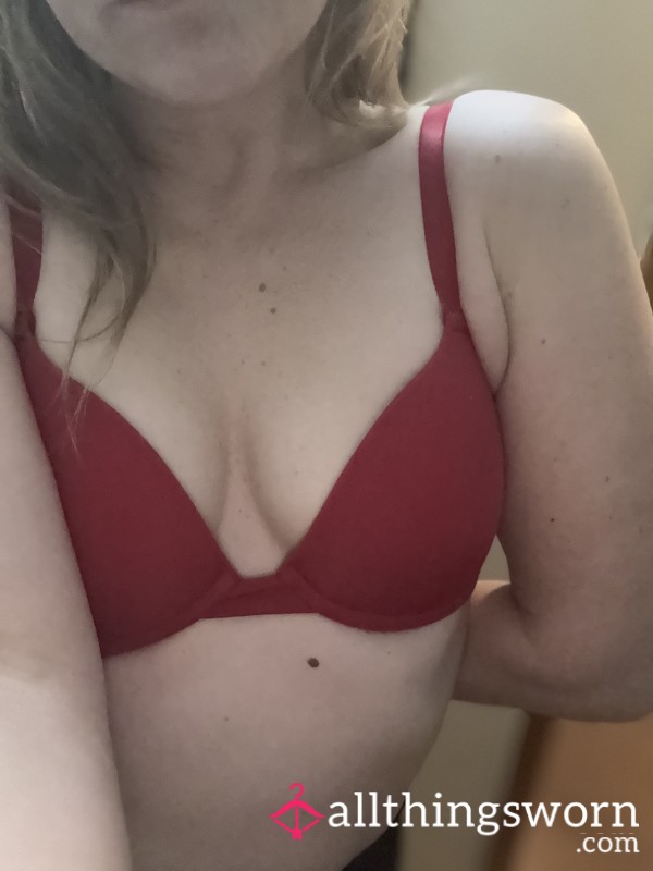 SPICY Red Bra Worn 24 Hours