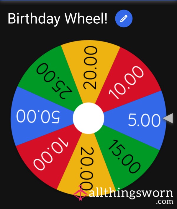 Spin My Birthday Wheel Drain!