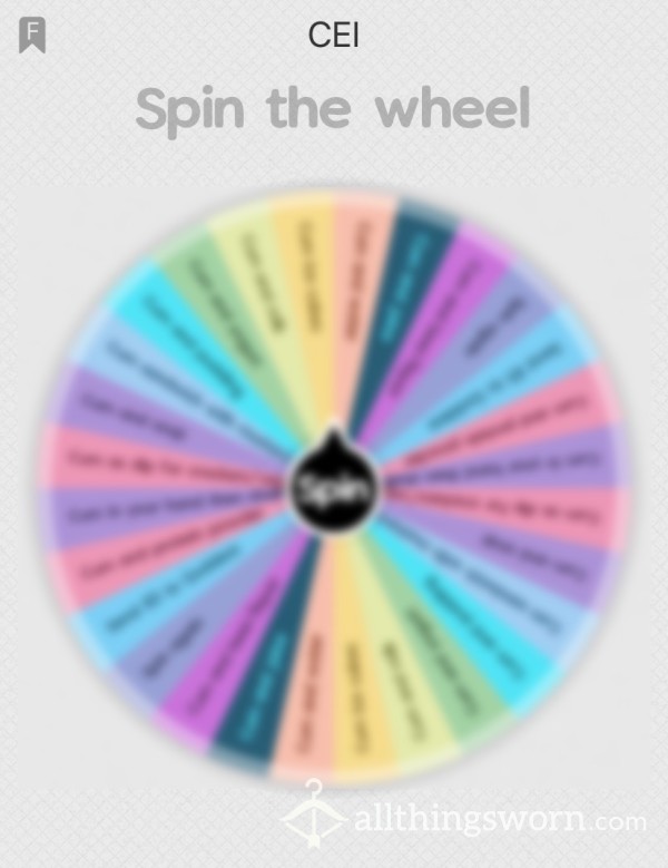 Spin The Wheel & Eat Your C*m! 💦