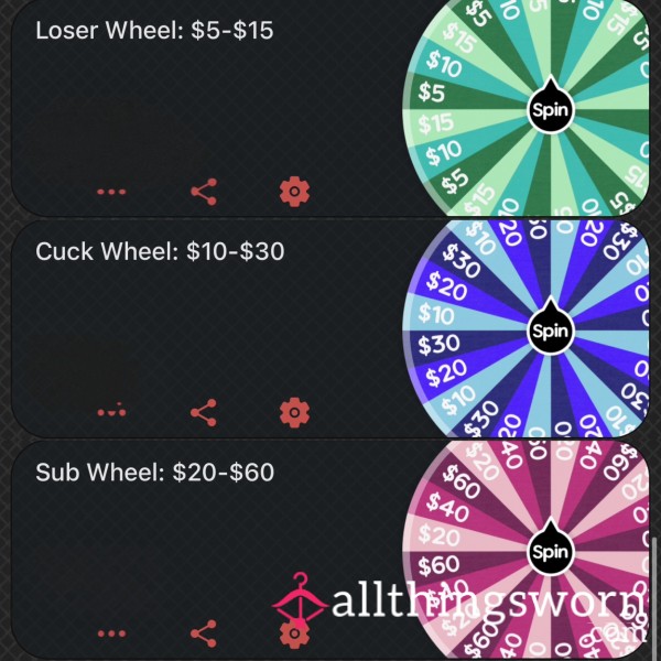 Spin The Wheel: Loser/Cuck/Sub Edition