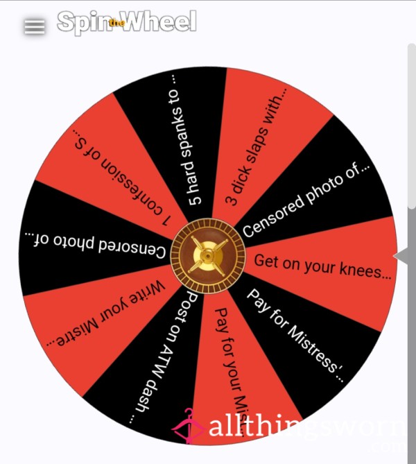 Spin The Wheel - Mini Tasks/Rewards