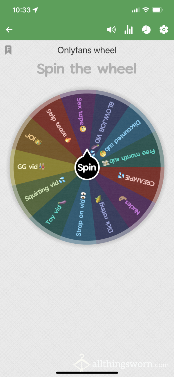 SPIN THE WHEEL No1