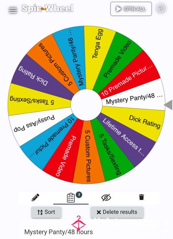 Spin The Wheel Of The Sweet Dom!